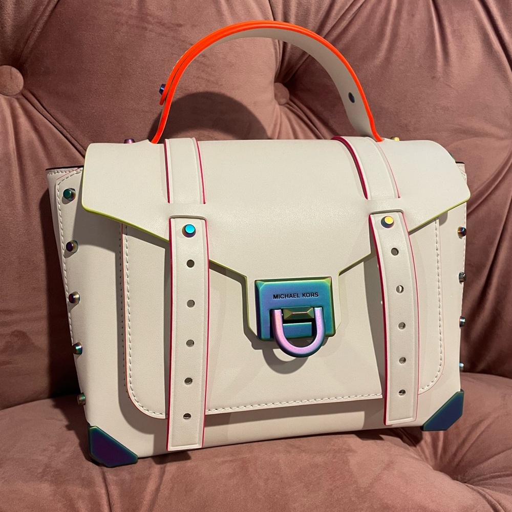Michael Kors Manhattan optic white Handbag